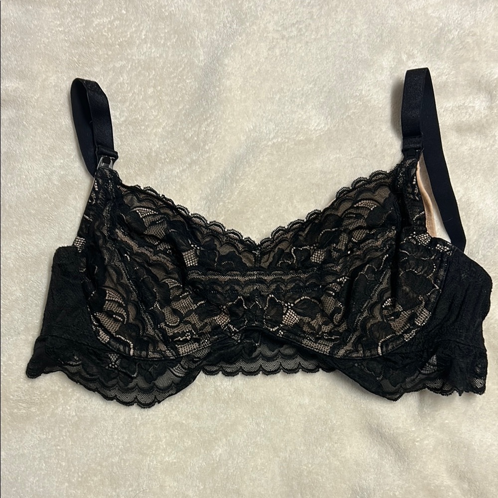 Black Lace Nursing Bralette